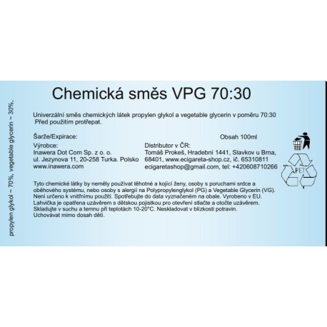 Chemická směs 70/30 - 30ml